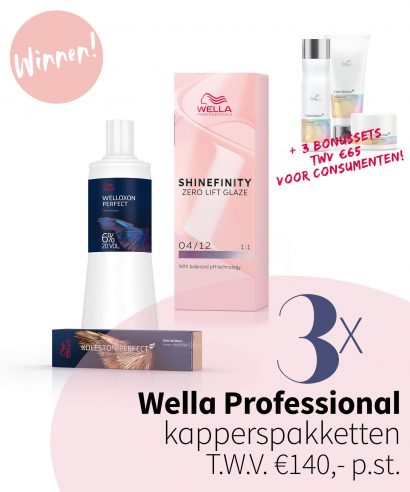 WINNEN: 3x Wella Professional haarpakketten voor kappers én consumenten!