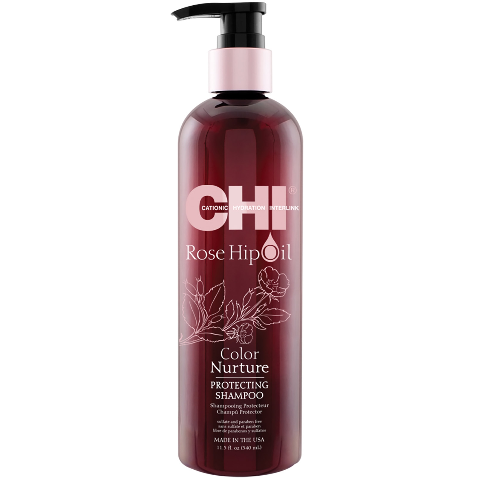 CHI - Rose Hip Oil - Protecting Shampoo - 340 ml